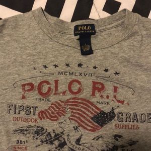 Long sleeve Polo Ralph Lauren shirt for big boys.